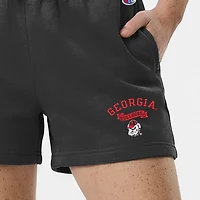 Women's Champion  Black Georgia Bulldogs Powerblend Elastic Waist Shorts
