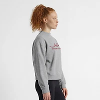 Sweat-shirt à col montant Champion gris Georgia Bulldogs Triumph pour femmes