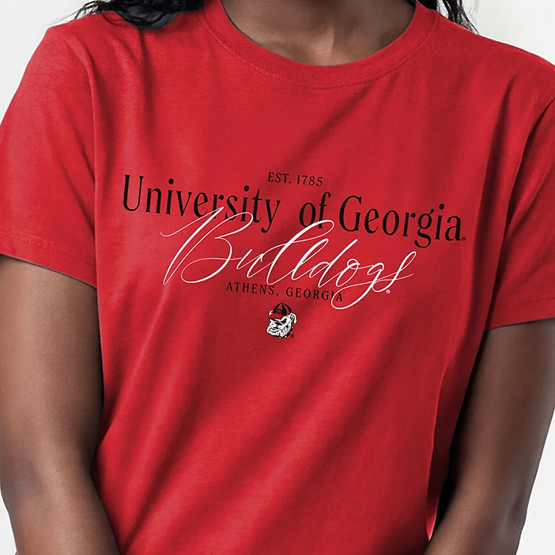 Women's Champion Red Georgia Bulldogs Lifestyle T-Shirt