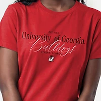 Women's Champion  Red Georgia Bulldogs Lifestyle T-Shirt