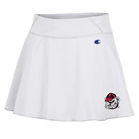 Jupe-short blanche au toucher doux pour femmes des Bulldogs de Géorgie Champion