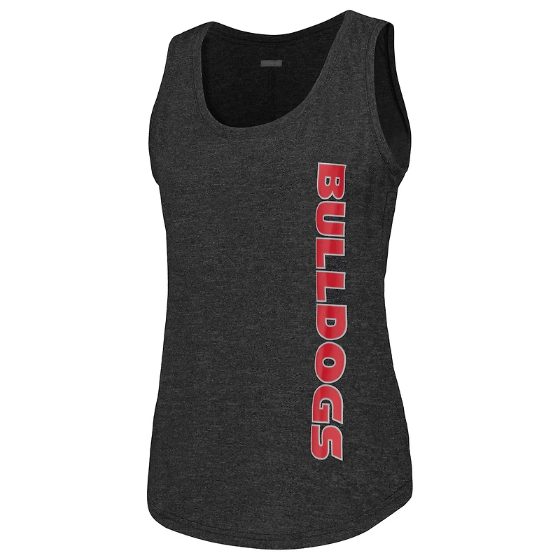 Women's Columbia  Black Georgia Bulldogs Cades Cape Omni-Wick Tri-Blend Tank Top