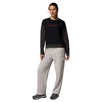 Sweat-shirt matelassé noir Columbia Georgia Bulldogs pour femme