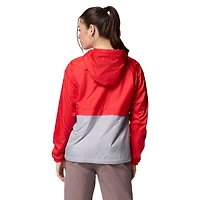 Women's Columbia Red/Grey Georgia Bulldogs Spire Hoodie Windbreaker