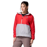 Women's Columbia Red/Grey Georgia Bulldogs Spire Hoodie Windbreaker