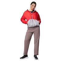 Women's Columbia Red/Grey Georgia Bulldogs Spire Hoodie Windbreaker
