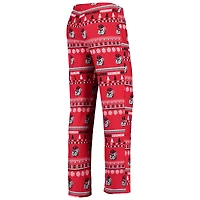 Ensemble de nuit Concepts Sport Red Georgia Bulldogs Holiday pour femme, haut à manches longues et pantalon