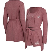 Ensemble trois pièces pour femme Concepts Sport Red Georgia Bulldogs Rigor, composé d'un débardeur, short et peignoir