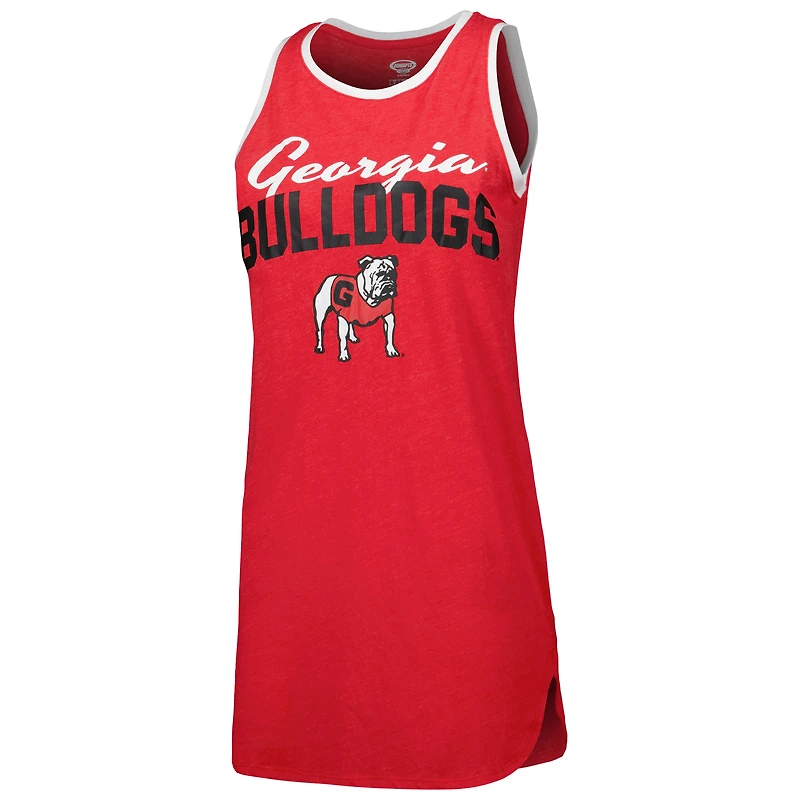 Women's Concepts Sport Red Georgia Bulldogs Tank Nightshirt