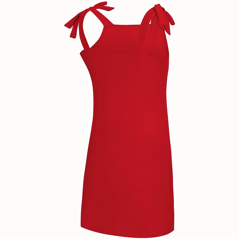 Women's Concepts Sport Red Georgia Bulldogs Tie-Shoulder Nightdress