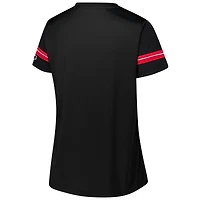T-shirt à lacets Fanatics pour femmes, noir, Georgia Bulldogs, grande taille, Overtime Readiness