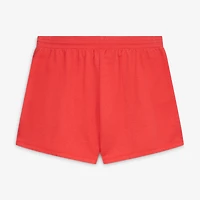 Ensemble de nuit Fanatics Heather Red Georgia Bulldogs pour femmes, short et sweat à capuche sans manches, grandes tailles.