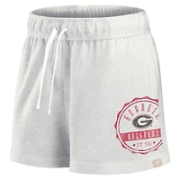 Women's Fanatics Oatmeal Georgia Bulldogs Win Badge Shorts