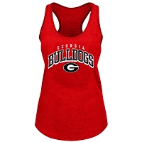 Women's Fanatics Red Georgia Bulldogs Plus Arch Tank Top