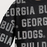 Sweat-shirt noir Gameday Couture pour femme Georgia Bulldogs Hype Era