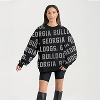 Women's Gameday Couture  Black Georgia Bulldogs Hype Era Sweatshirt