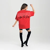 Women's Gameday Couture Red Georgia Bulldogs Oversized Back at Ya T-Shirt