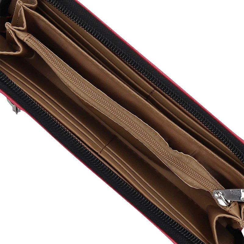Women's Georgia Bulldogs Zip-Around Wristlet Wallet