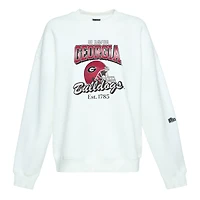 Women's Hype and Vice  White Georgia Bulldogs Classic Era Sweatshirt