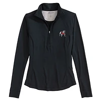 Pull à demi-zip Susie noir Georgia Bulldogs de johnnie-O pour femme