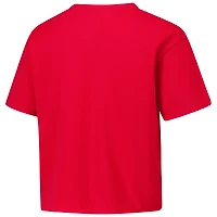 Women's League Collegiate Wear Red Georgia Bulldogs Clothesline Cotton Midi T-Shirt