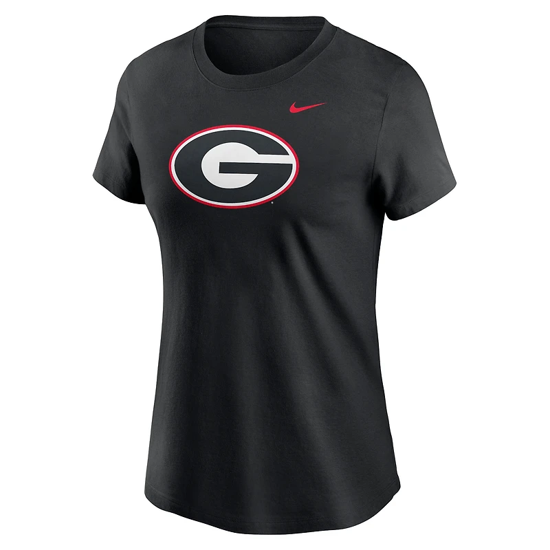 Women's Nike Black Georgia Bulldogs Primetime Logo T-Shirt