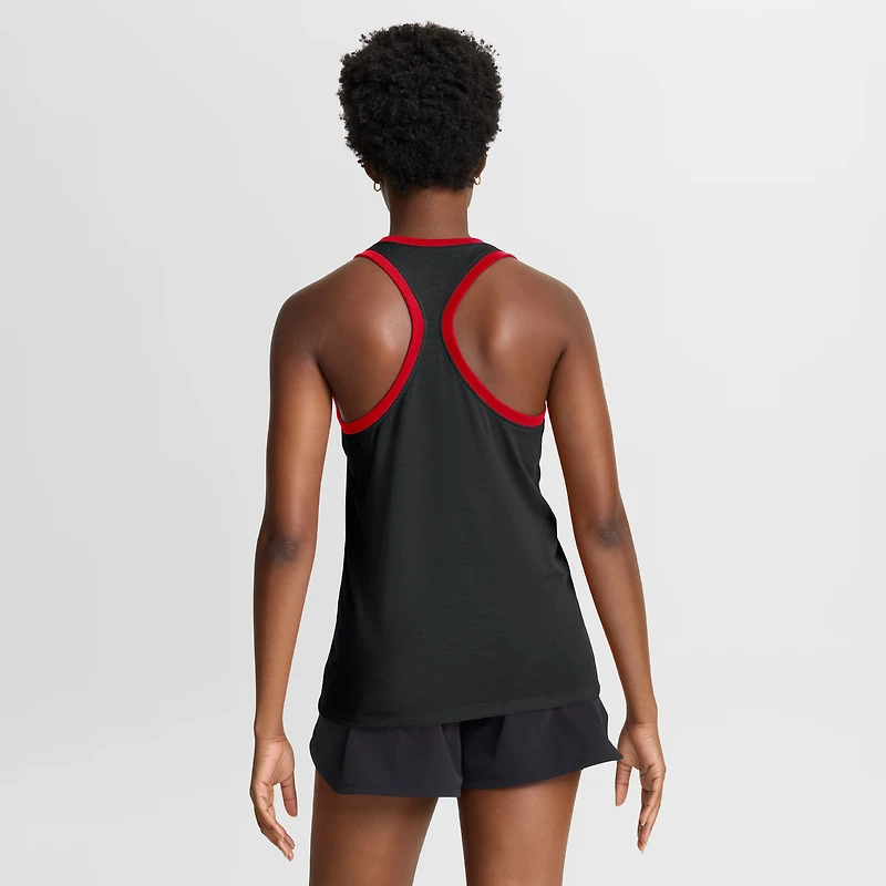 Débardeur Nike noir Georgia Bulldogs pour femme, en mélange de trois matières et technologie Dri-FIT
