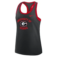 Women's Nike Black Georgia Bulldogs Uni Name Tri-Blend Dri-FIT Tank Top