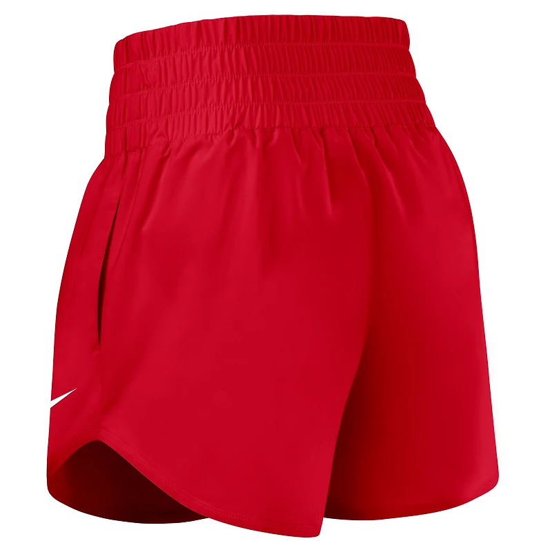 Women's Nike Red Georgia Bulldogs Performance One Dri-FIT High-Rise Shorts