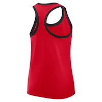 Women's Nike Red Georgia Bulldogs Primetime Racerback Tri-Blend Tank Top