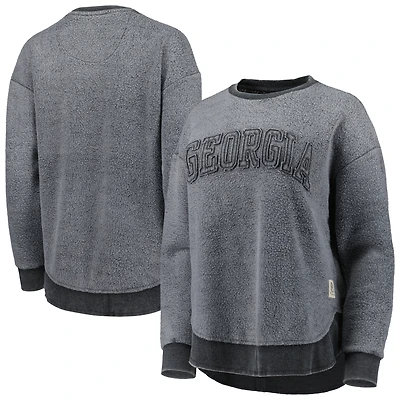 Pull-over rouge Pressbox Georgia Bulldogs Ponchoville pour femmes