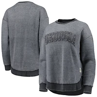 Pull-over rouge Pressbox Georgia Bulldogs Ponchoville pour femmes