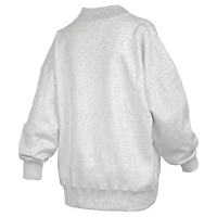 Women's Pressbox  Heather Gray Georgia Bulldogs Reversible Sweatshirt