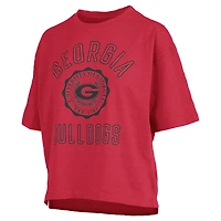 T-shirt oversize Pressbox Red Georgia Bulldogs Motley Crew Bishop pour femme
