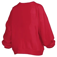 Women's Pressbox  Red Georgia Bulldogs Plus Nelson Janise Sweatshirt