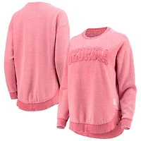 Women's Pressbox Red Georgia Bulldogs Ponchoville Pullover Sweatshirt