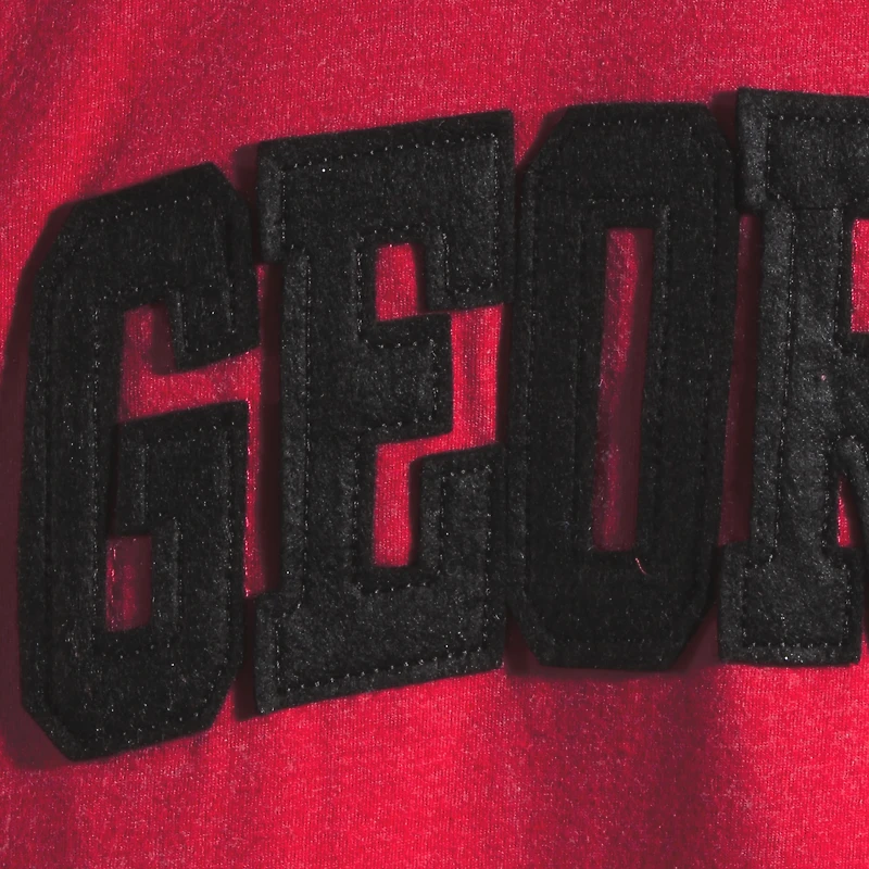 Women's Pressbox Red Georgia Bulldogs Two-Hit Canyon Long Sleeve T-Shirt