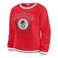 Sweat-shirt rouge à motif sceau des Georgia Bulldogs pour femme WEAR by Erin Andrews