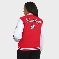 Women's WEAR by Erin Andrews  Red Georgia Bulldogs Varsity Puffer Jacket