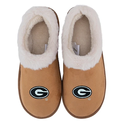 Women's ZooZatz Georgia Bulldogs Teagan Faux Fur Slippers
