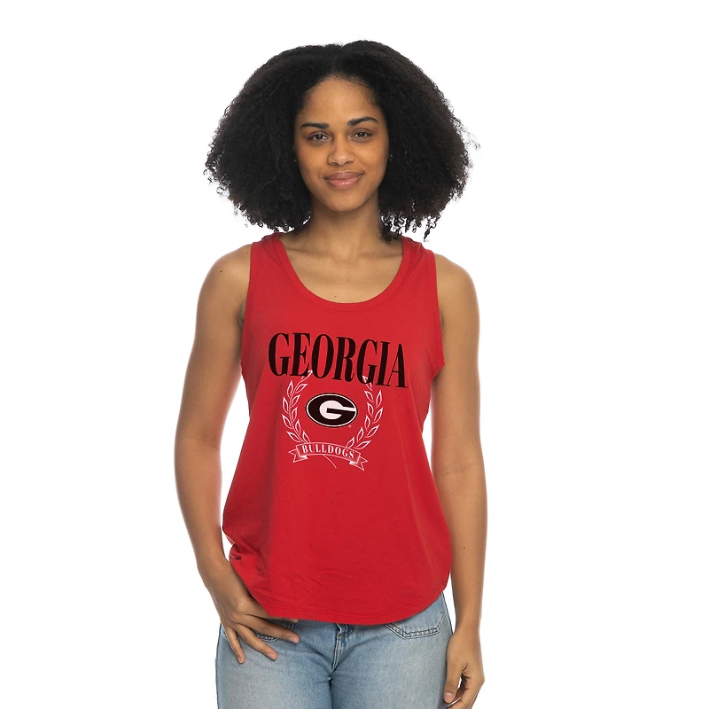 Débardeur ZooZatz rouge Georgia Bulldogs Everyday Tri-Blend pour femme