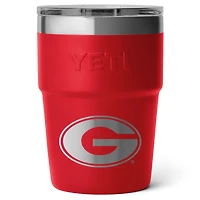 Gobelet empilable Rambler YETI Georgia Bulldogs de 473 ml avec couvercle Magslider