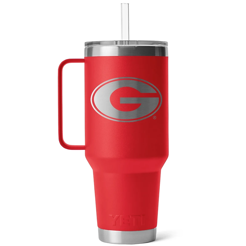 Tasse à paille Rambler YETI Georgia Bulldogs (1,27 l)