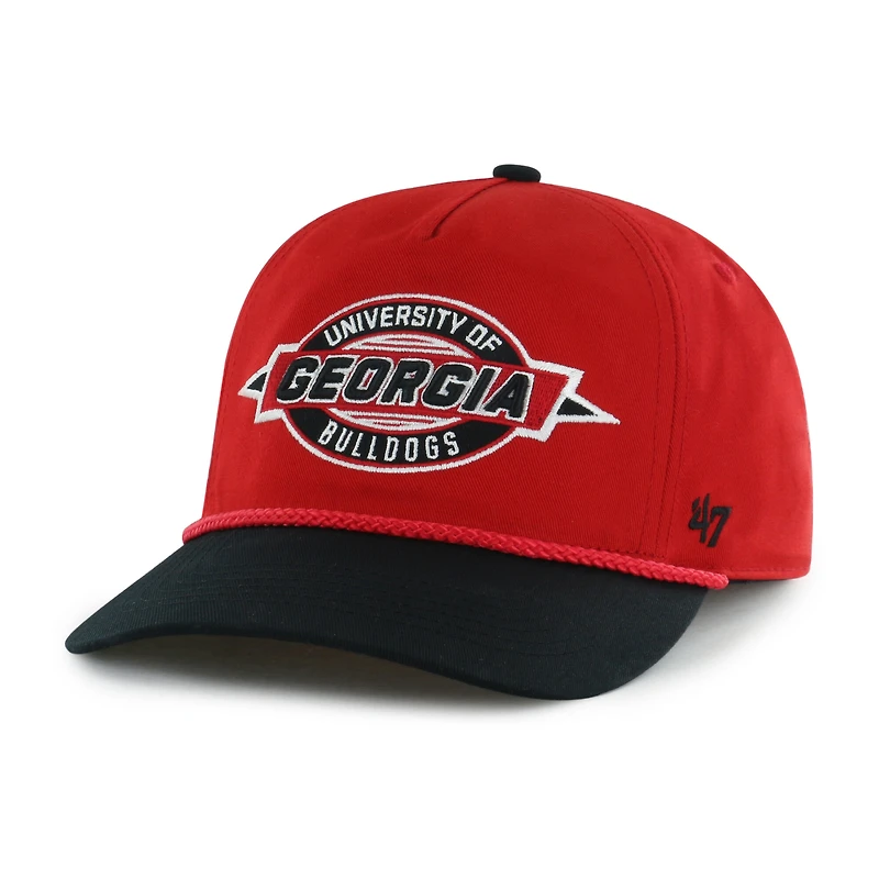 Youth '47  Red Georgia Bulldogs Frame Out Hitch Rope Adjustable Hat