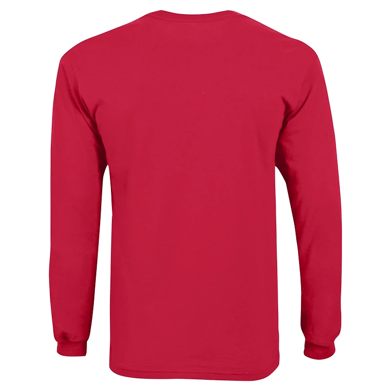 T-shirt à manches longues avec Logo Arch Over des Bulldogs de Géorgie rouges, champion la jeunesse