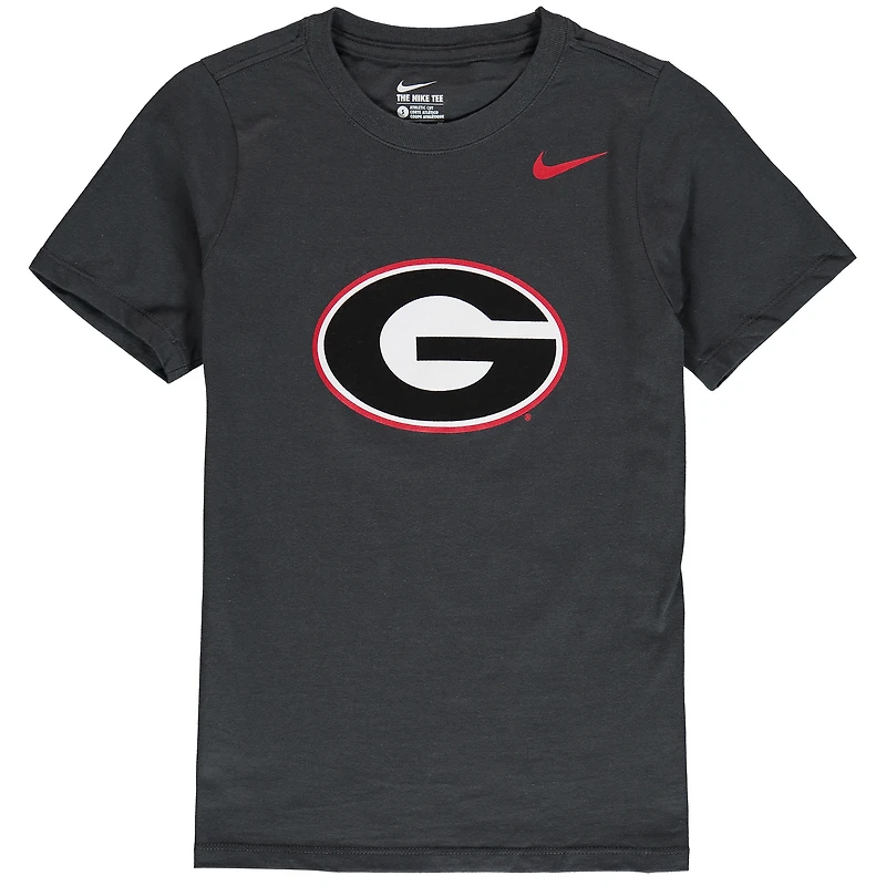 T-shirt à logo en coton Nike Georgia Bulldogs pour jeune anthracite