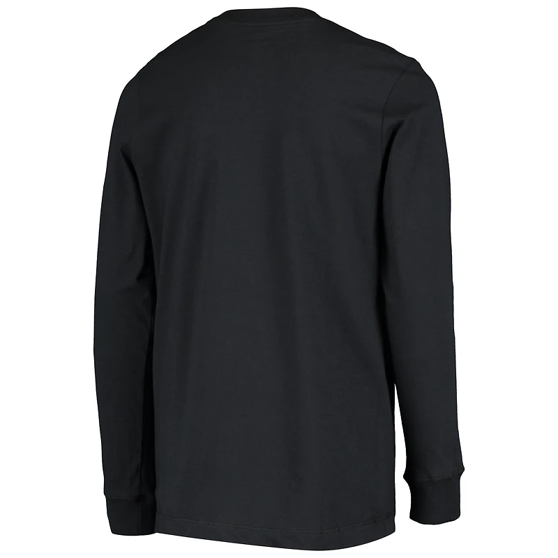 T-shirt à manches longues Nike Georgia Bulldogs Arch & Logo 2-Hit pour jeune