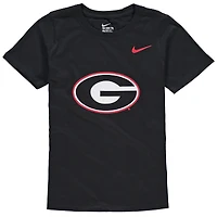 T-shirt à logo en coton Nike Georgia Bulldogs pour jeune, noir