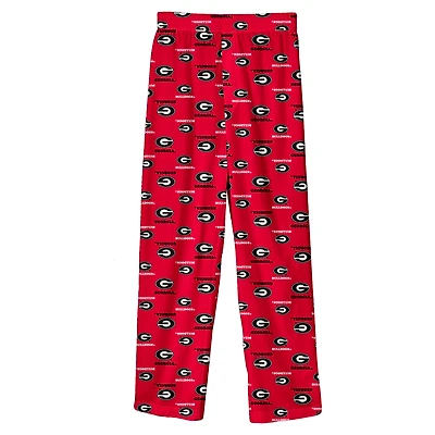 Youth Outerstuff Red Georgia Bulldogs All-Over Team Logo Pants