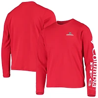 T-shirt à manches longues Omni-Shade PFG Terminal Tackle rouge pour jeunes Georgia Bulldogs